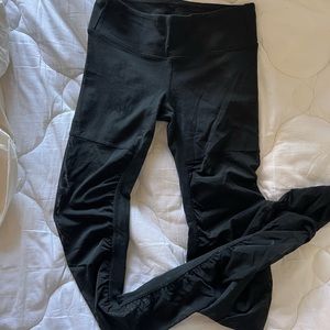 Alo yoga leggings with sheer bottoms - size xs/s